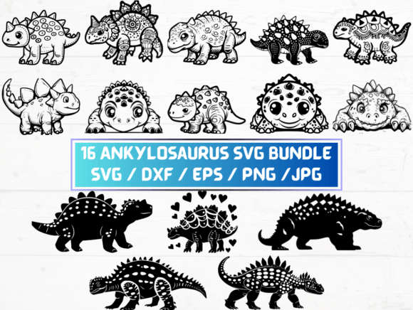 Ankylosaurus SVG Laser Cut