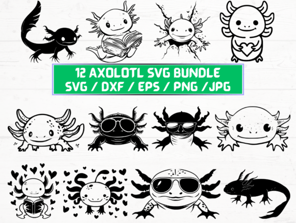 Axolotl Laser Engraving Cut Files: A Graphic Asset for Crafts and Branding