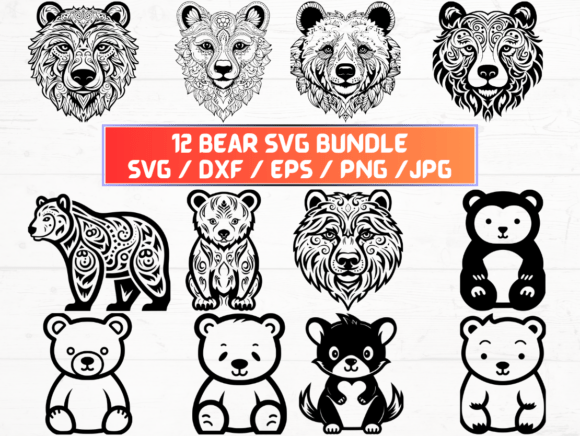 Bear SVG: A Versatile Graphic for Crafts and Branding