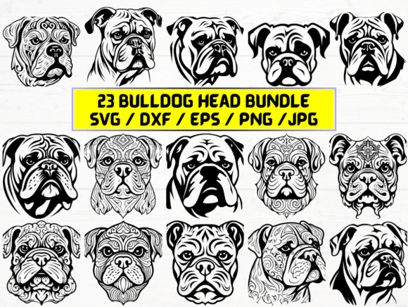 Bulldog Head SVG: Graphics & Crafts Asset Review