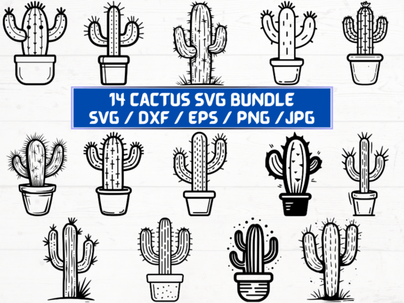 Cactus Laser Cut Graphics for Crafts