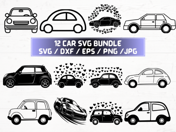 Car SVG Bundle: A Graphic Asset for Creative Crafts