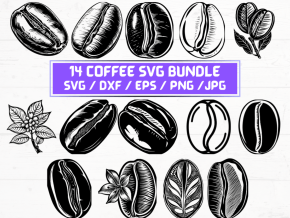 Coffee SVG Laser Engraving Cut Files