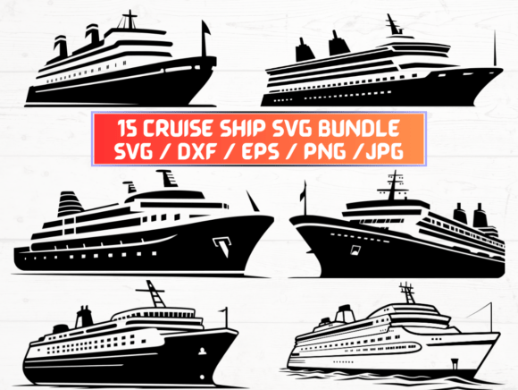 Cruise Ship Graphics for Crafts