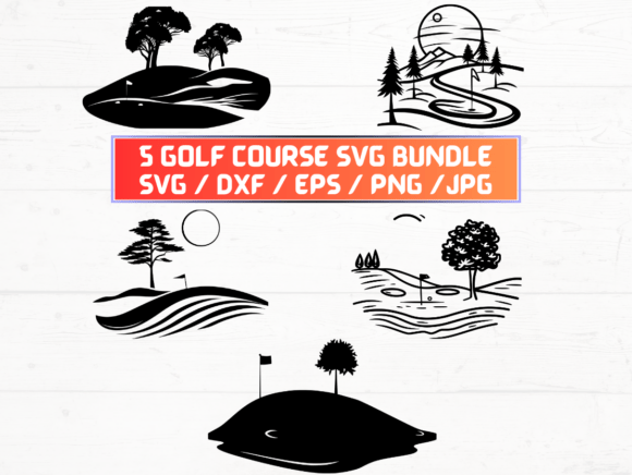 Golf Course Graphics for Crafts