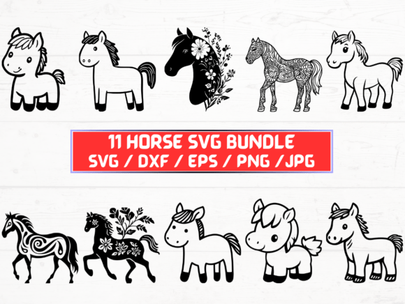 Horse SVG Bundle: Graphics for Crafts & Creative Branding