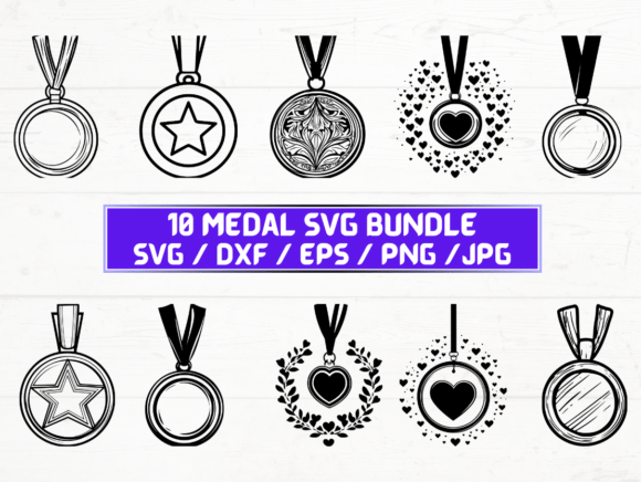 Medal Laser Engraving Cut Files: A Graphic Asset for Crafts and Branding