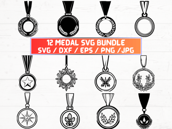 Medal SVG: A Graphic Asset for Crafts and Branding