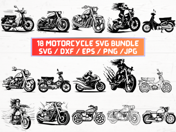 Motorcycle Graphics for Crafts