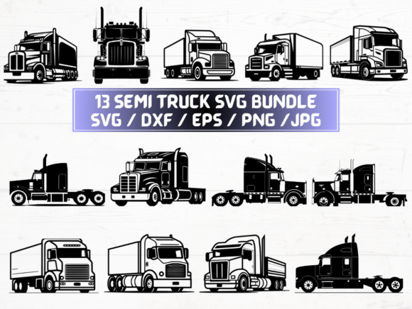 Semi Truck Graphics for Crafts