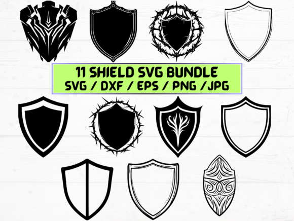 Shield SVG Bundle: Graphics for Crafts That Actually Work