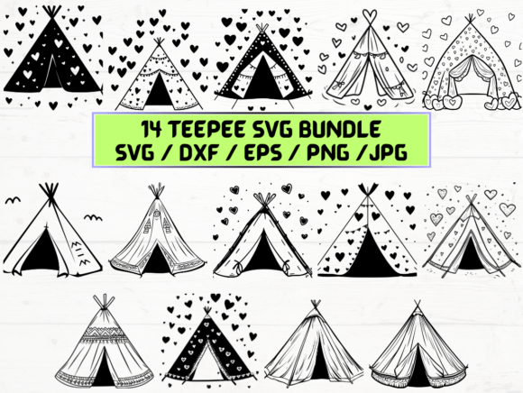 Teepee Laser Cut: Graphics for Crafts & Local Branding