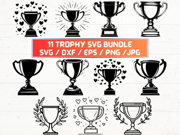 Trophy SVG Bundle: A Graphic Designer’s Perspective